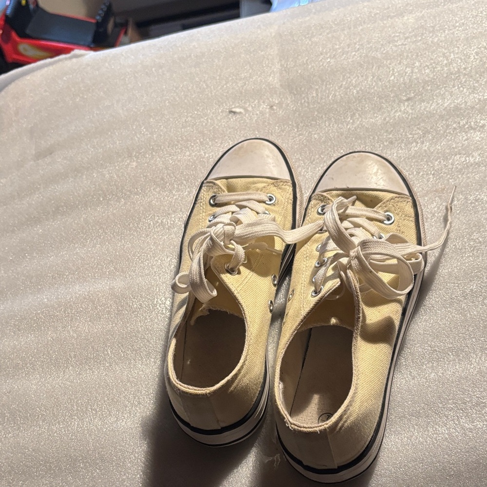 Women’s Yellow Canvas Sneakers